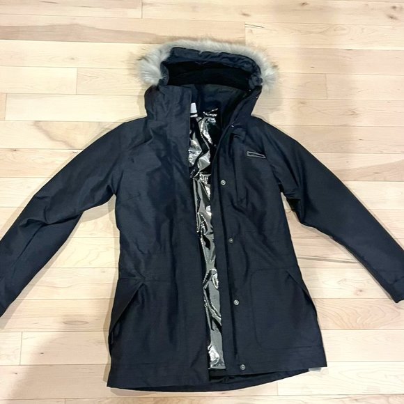 Columbia Women’s Interchange 3-in-1 Insulated Parka XS DARK GRAY - Picture 1 of 8